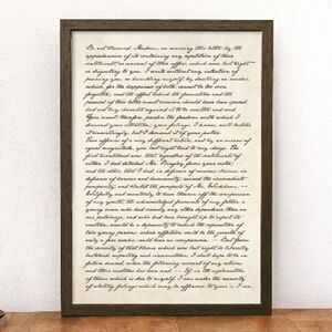 Pride and Prejudice Darcy’s Letter to Elizabeth Print